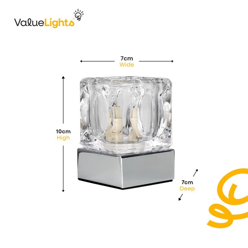 Clear Glass And Wire Globe Touch Table Lamp | Lighting Company UK