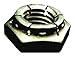 #8-32 Grade 2 Plain Finish Carbon Steel Top Lock Nut, 200 pk.