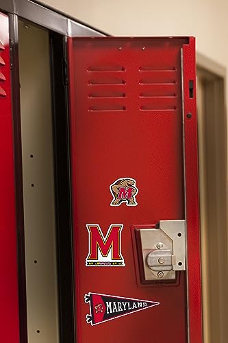 Image of University of Maryland 8ct Vinyl Sticker Pack - Large Waterproof Decals for Laptops, Water Bottles, Tablets, Vehicles, Scrapbooks & More - Officially Licensed UMD Designs
