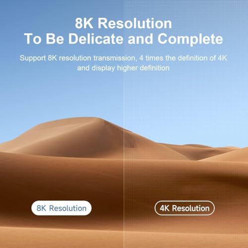 Image of Tobo 8K Bi-Directional USB C To DisplayPort Cable 1.8m [ 8K@60Hz, 4K@144Hz ] DP 1.4 To USB4 Type C Adapter For Thunderbolt 3 /4 M-Book Pro Air M4 Phone 16 15 Pro Pad XPS 13 /15 S25 Ultra G8 G9 TD-1519CC