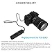 Remote Shutter Release Cable, Wired Remote Switch Cord Replacement RS-60E3 for Canon Rebel T7 T7i T6 T6i T6S T5 T5i T4i T3 T3i T2 60D 70D 77D 80D G16 G15 G12 G11 G10 G1X G1X Mark II G1X Mark III