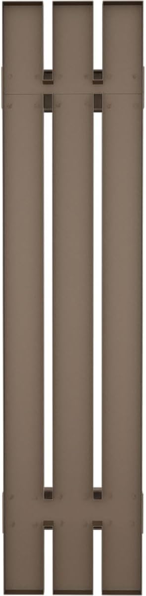 12 in. W x 32 in. H Builders Edge, TailorMade Three Board Spaced (2 Batten), Board-n-Batten Shutters, Includes Matching Installation Spikes (Per Pair), 385 - French Roast
