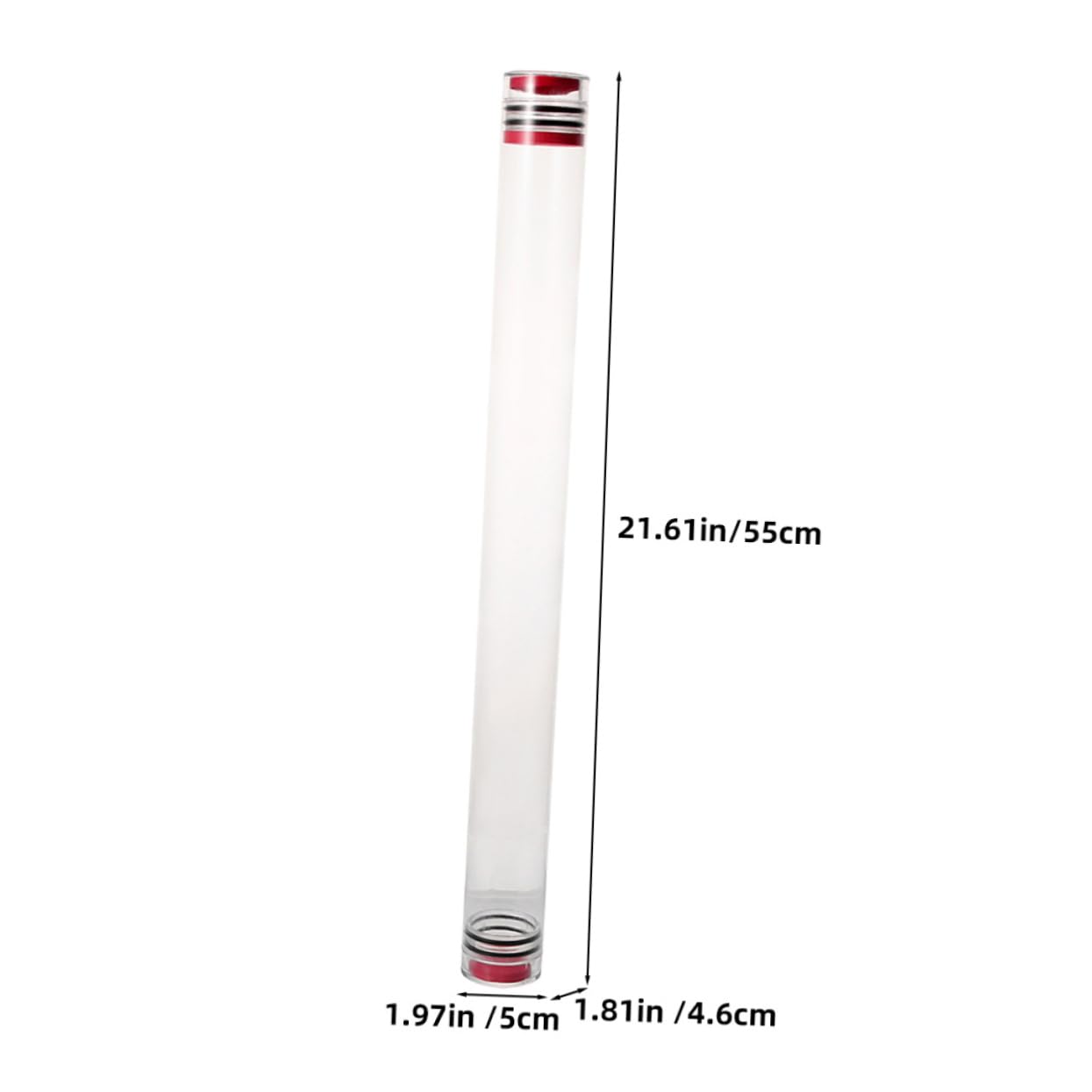 Mipcase Acrylic Float Tube Bait Floater for Fishing Floats Organizer Portable Fishing Supplies