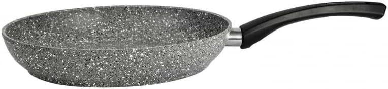 KARACA Gris BioGranite 4 Pieces Granite Cookware Pot and Pan Set. Non-Stick Coating, Natural Granite Copper Pots Pans and Glass Lids, 3 Pots with 3 Glass Lids and 1 Frying Pan, Granite Pots and Pans
