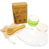 Loved & Trusted Make Up Remover Pads - Reusable Bamboo Cotton 16 Pack with Washb...
