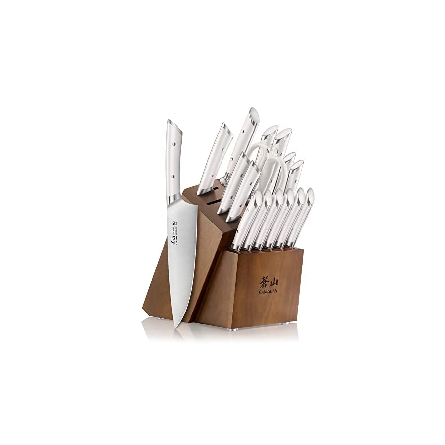 Cangshan-HELENA-Series-German-Steel-Forged-Knife-Block-Set-17-Piece-White Cangshan HELENA Series German Steel Forged Knife Block Set (17-Piece, White)