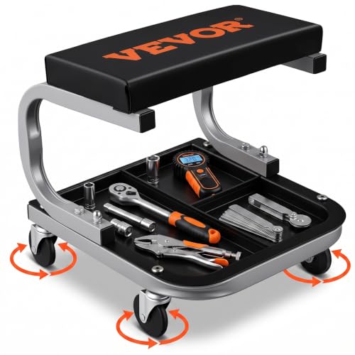 VEVOR Rolling Creeper Garage/Shop Seat, 250 LBS Capacity Padded...