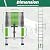 BISREW Telescoping Ladder 12.5 FT with Detachable Hooks,11.8 in Step Hight,Compact Collapsible Design with Safety Locks,Adjustable 13 Steps for Home,Outdoor Work,RV,Attic Access,Aluminum Extension