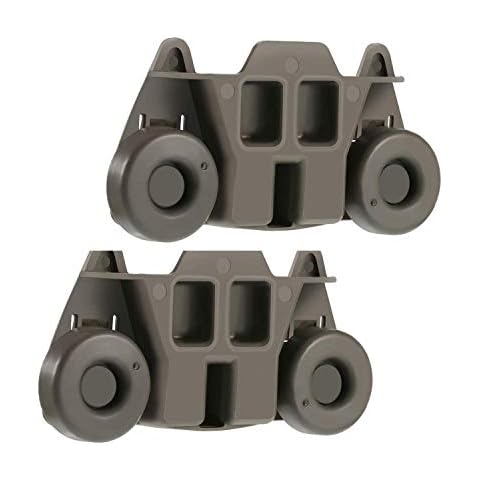 W10195416(Upgraded 2 Pack) Lower Dishwasher Wheel Part Assembly Replacement for Maytag/Kitchen Aid/kitchenaid/Whirlpool/Kenmore Dish Rack Replaces AP5983730, W10195416V, PS11722152 Cover