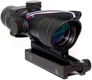 Acog 4x32 Red Fiber Scope Dual Illuminated Dot .223 Ballistic Reticle Rifle Scope