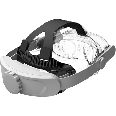 NinjaPlusOX VR Head Strap Compatible with Meta Quest 3/3S/2, Adjustable Elite Strap Replacement Intended for Quest 3 Head Strap, Enhanced VR Accessories Support Comfort Reduce Pressure Extend Playtime Cover