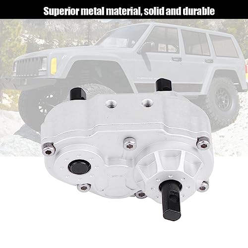 VGEBY RC Transfer Case, Metal RC Crawler Transfer Gearbox for SCX10 / Gelande II D90 1/10 RC Crawler Car, VGEBYHW3T9BGQU2 - Image 4