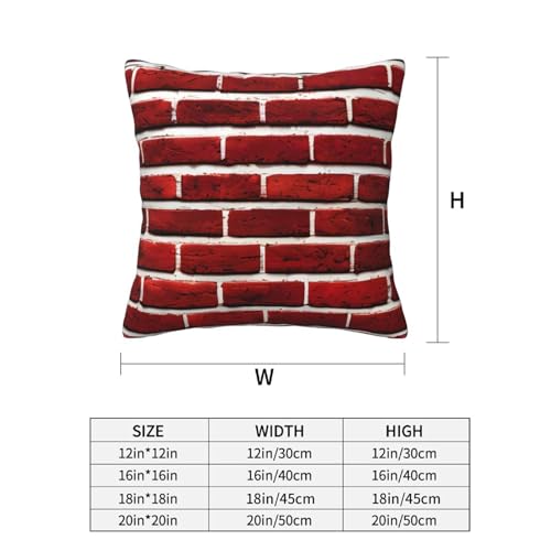 Housse de coussin imprimé pierre rouge brique pour protéger et décorer votre canapé - 5