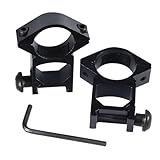 GRAND ORANGE 2PCS Scope Rings High Profile See-Thru Dovetail Scope Rings Mount 1