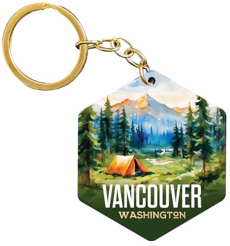 R and R Imports Vancouver Washington Souvenir 2” Wooden Hexagon