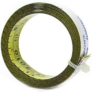 LATROVALE Adhesive Table Sticky Measuring Tape Steel Miter Track Tape Measure Self-Adhesive Measuring Tape Ruler Read in Metric & Imperial Left to Right Side Forward(0~2M)