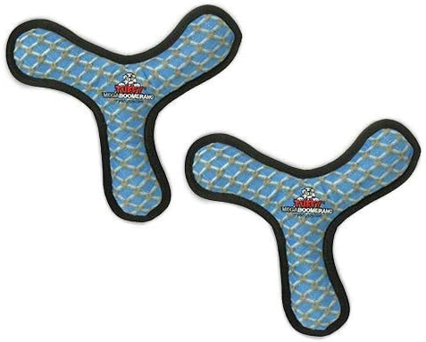TUFFY - Juguete suave para perros del mundo - MEGA Boomerang - Chirriadores - Múltiples capas. Hecho duradero, fuerte y resistente. Juego