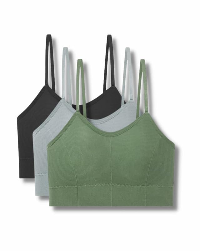 Pack of 3 Girls Sports Bra for Women's | Push-Up Bra | Lightly Padded Wire-Free Bra | Comfortable and Stylish Bras | Perfect for Yoga, Gym-image-15