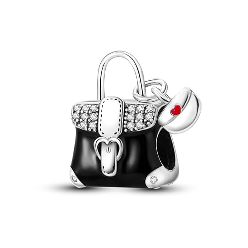 Image of Music Ladybird Lucky Hamsa Wedding Travel Daughter Charm Bead Pendant 925 Sterling Silver Compatible With Pandora Charm Moments Bracelet (Handbag Purse I Love You Heart Shopping Shopaholic)