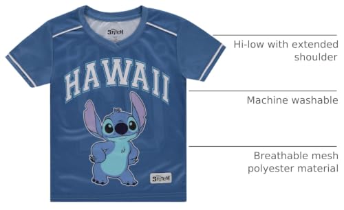 Image of Disney Lilo & Stitch Girls Soccer Jersey Sports Graphic Shirt Soccer Fan Athletic Apparel