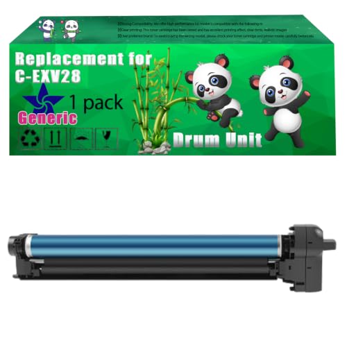 Image of Replacement C-EXV28 Drum Unit Compatible for Canon IR Advance C5051 C50451 C52501 C5051 Printers, Up to 80000 Pages, Vivid Colors, Contains Chip (1 Pack Cyan)