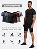 Mexholin 5 Pack Mens T Shirt Dry Fit Gym Running Short Sleeve Shirts Men Moisture Wicking Athletic Workout Tops 5 Black XXL #2