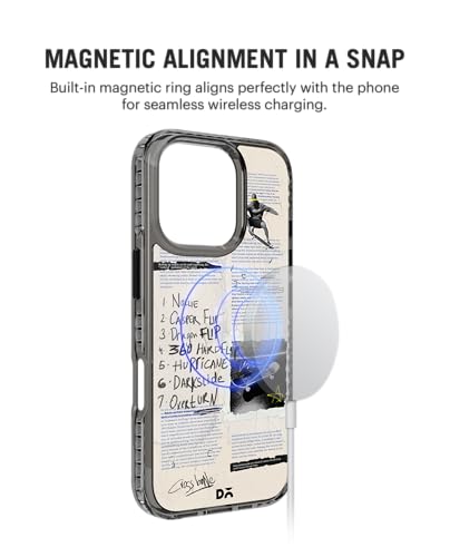 Image of DailyObjects Flipster Stride 2.0 Magnetic Case Cover Compatible with iPhone 16 Pro Max | Wireless Charging Slim Back Cover | 2 Layer Edge Protection & Shockproof