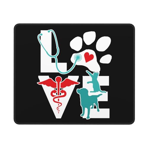 Veterinarian Love Cat and Dog Veterinary Mouse Pad