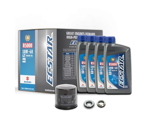 R5000 Oil Change Kit 4 Quart Compatible With Suzuki Ecstar 990A0-01E10-4KT