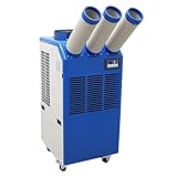 HayWHNKN Industrial Air Conditioner Portable Spot Cooler 22178BTU/H 3 Column Air-Cooled Mobile Outdoor Cooling Aircon 220V