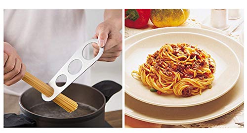 2er-Set Spaghetti-Messgerät Aus Edelstahl – Nudelportionen Für 1-4 Personen, Einfach Zu Reinigen