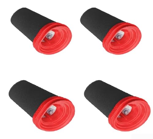 掃除機フィルター ボッシュ対応 互換品 BBH3Z0025 BBH3PETGB BBH3251GB 用吸引フィルター 集塵フィルター 高効率ろ過 強力吸引力維持 簡単交換 ABS スポンジ製 耐久性 黒 赤 2 個セット 4 個セット(2)の商品画像（Amazon）