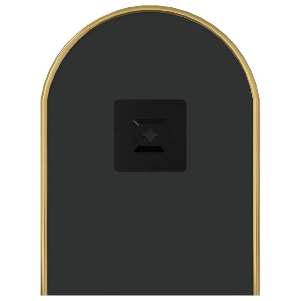 Specchio da parete dorato, 60 x 25 cm, ovale, con cornice in PVC, per bagno, camera da letto, corridoio, soggiorno, specchio cosmetico da appendere, durevole e trasparente