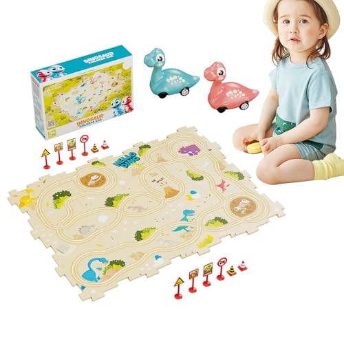 Circuito de coches puzzle educativo para estimular la mente en edad preescolar 7