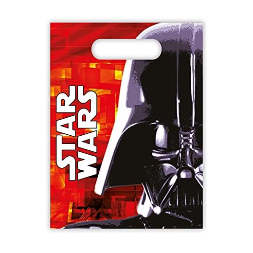 Star Wars, Disney Classic, Bolsas para Fiesta, Paquete de 6