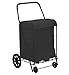 PrimeTrendz Folding Shopping CART Liner Insert with Cover in Black (Liner Only).