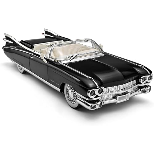 Image of 1:24 Scale Cadillac Eldorado 1950 Toy Car for Kids Collection Diecast Metal Model Car with Light Sound Pull Back Openable Door
