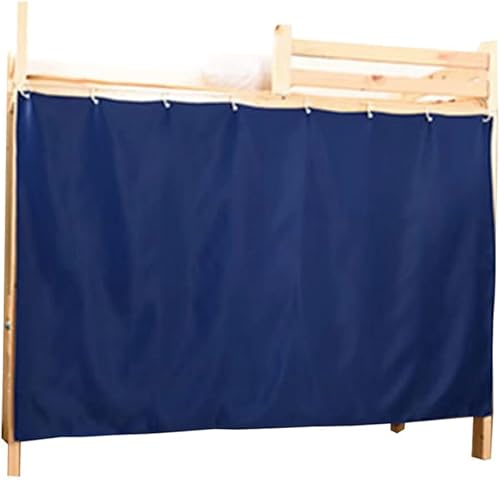 Teanea Cortinas opacas para litera inferior, tamaño individual, 1 panel, azul marino