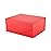 PACKHOME Christmas Gift Box 9x6.5x3.8 Inches, Rectangle Collapsible Box with Magnetic Lid for Xmas Gift Packaging (Matte Red, Grain Texture)
