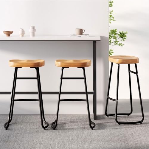Chaise de comptoir style ferme pour îlot de cuisine convivial