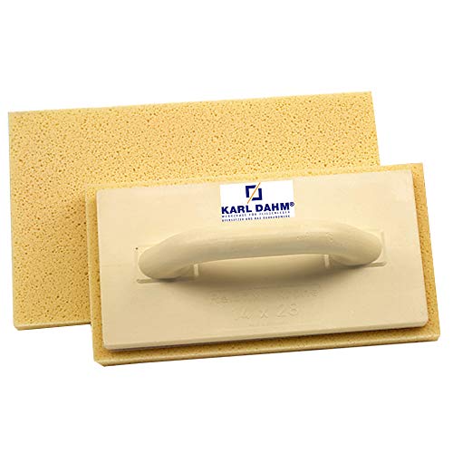 Karl Dahm 10761 - Tabla de esponja hidráulica para lavar azulejos, accesorio para azulejos a juego con el kit de lavado de baldosas, esponja muy absorbente, 16 x 30 cm