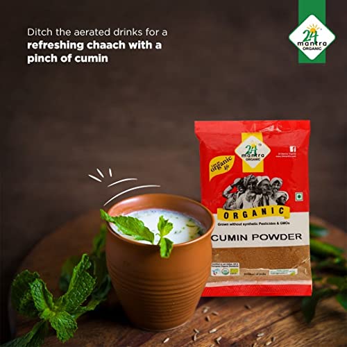 Image of 24 Mantra Organic Cumin Powder /Zeera Powder /Jeelakarra - 100gms | Pack of 2 | 100% Organic | Chemical Free & Pesticides Free | Unadulterated | Rich & Strong Flavour