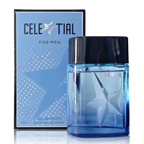 Image of Men's Cologne Celestial Original Natural Spray Eau De Toilette,Long-Lasting Scent Perfume for Men Elegant Bottle - Great Holiday Gift, 3.4 Fl Oz /100 Ml