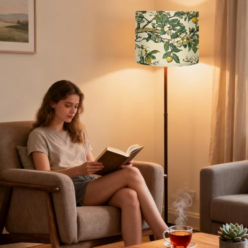 Image of Nuxovilar Lamp Shades Set of 2, 13 inch Top x 13 inch Bottom x 10 inch High (Spider)