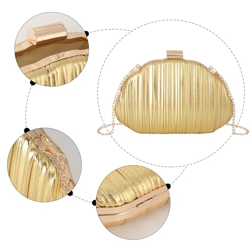 Image of Women Seashell Evening Bag Purse Mermaid Chain Strap Clutch Handbag Shoulder Bag | Seashell