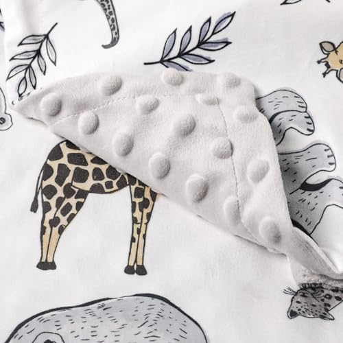 Soarwg Kids Mantas para bebé, 75 x 100 cm, unisex, recién nacido, gruesas, supersuaves, animales con árbol, león, mantas para dormir para niños pequeños, bebés, niñas, niños, guarderías, colchas - imagen 2