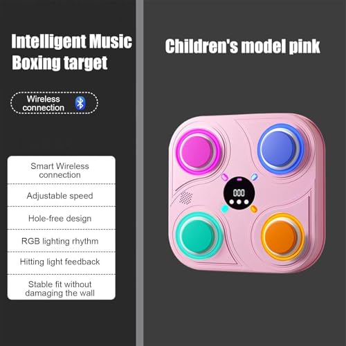 Machine de boxe musicale intelligente : cible de frappe murale interactive USB A
