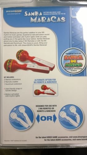 DreamGear Big Fun soft MARACAS for Nintendo Wii Works for ALL Rhythm Games