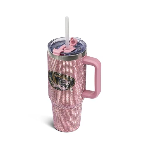 Image of The Memory Company Officially Licensed 40oz Pink Bling Game Day Tumbler, University of Missouri