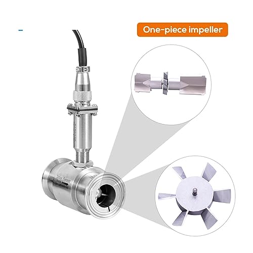 Medidor de flujo hidráulico líquido con señal de pulso y sensor de abrazadera DN20 SS304 4